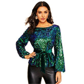 As It Happens Sequin Long Sleeve Top
