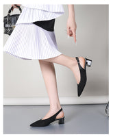 Woven Soft Sole One-Strap Flying Woven High Heels