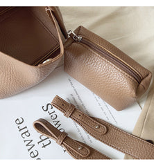 Soft Leather Bucket Bag