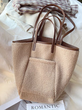 Large Faux Furry Tote Bag