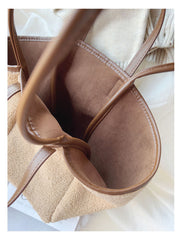 Large Faux Furry Tote Bag