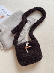 Faux Furry Crossbody Bag