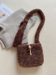 Faux Furry Crossbody Bag