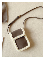 Faux Furry Crossbody Bag