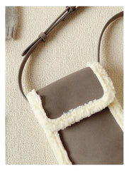 Faux Furry Crossbody Bag