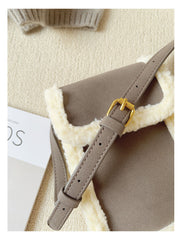 Faux Furry Crossbody Bag