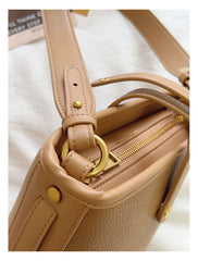Chic Leather Bucket Bag