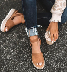 Basic Strap Espadrille Sandals