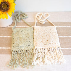 Handmade Bohemian Tassel Beach Small Bag