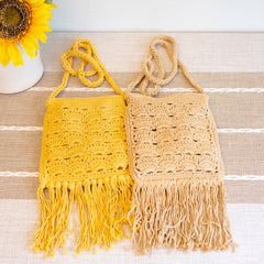 Handmade Bohemian Tassel Beach Small Bag