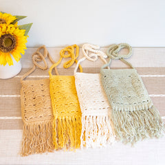 Handmade Bohemian Tassel Beach Small Bag