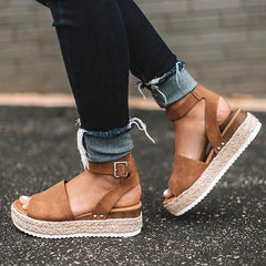 Basic Strap Espadrille Sandals