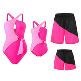 Contrast Color Bikini Family Matching Swimwear