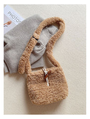 Faux Furry Crossbody Bag