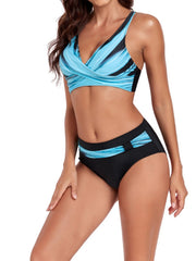 Two-Piece Printed Sports Swimsuit Bikini