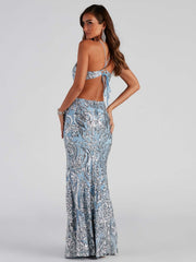 Remi Sequin Mesh Mermaid Dresses