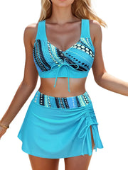 Two-Piece Swimsuit Dress Bikini Printed Swimsuit