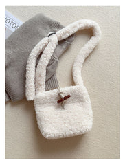 Faux Furry Crossbody Bag