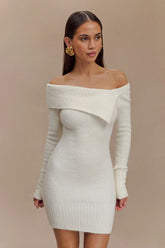 One-Shoulder Knitted Dress