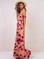 Pretty Bohemia schulterfreies Maxikleid