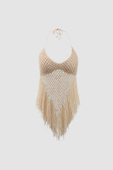 Crochet Fringe Hem Cami Top