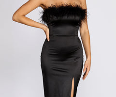 Robin Formelle Satin-Midikleider