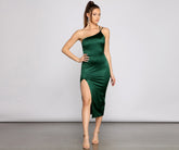 Aleena Satin Midi Dresses