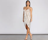 Remi Sequin Wrap Dresses