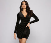 Alexa Velvet Wrap Dresses