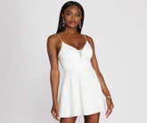 Carmela Metallic Shine Party Dresses