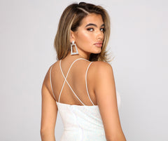 Minivestidos de lentejuelas con escote en forma de corazón de Remi