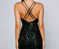 Adora Formal Sequin Midi Dresses