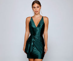 Oksana Formelle Satin-Minikleider