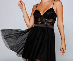 Prue Formelle Partykleider mit bestickten Pailletten