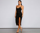 Seraphina Formelle ärmellose Midi-Kleider aus Spitze