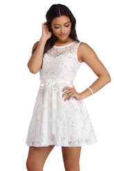 Cassandra Sequin Lace Party Dresses