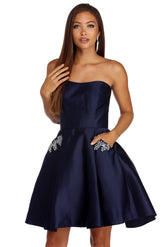 Noelle Formal Satin Party Dresses