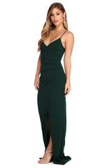 Caris Formelle ärmellose Wickelkleider