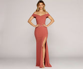 Aurora Formelle Meerjungfrauenkleider mit hohem Schlitz