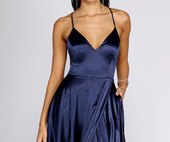 Blake Lace Back Satin Dresses