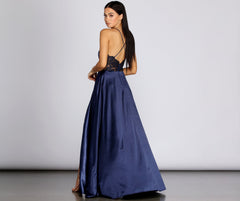 Blake Lace Back Satin Dresses