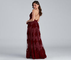 Morgan Formal Flocked Velvet Dresses
