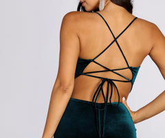 Abendkleid aus Cordelia-Samt