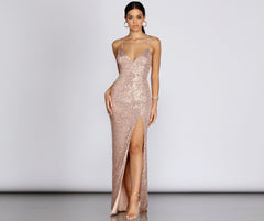 Cara Formal Sequin And Pearl Dresses