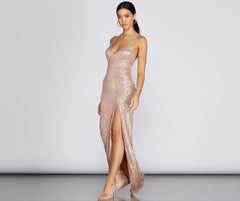 Cara Formal Sequin And Pearl Dresses