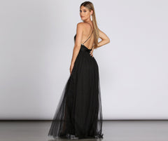 Vestidos formales de tul bordado Arya