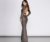 Neann – Glitzer-Kleid mit offenem Rücken