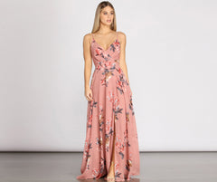 Alina Chiffon Floral Dresses