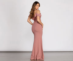 Reese Double Ruffle Off Shoulder Mermaid Dresses