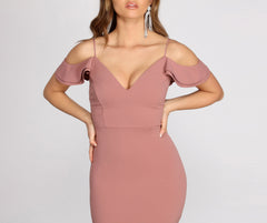 Reese Double Ruffle Off Shoulder Mermaid Dresses